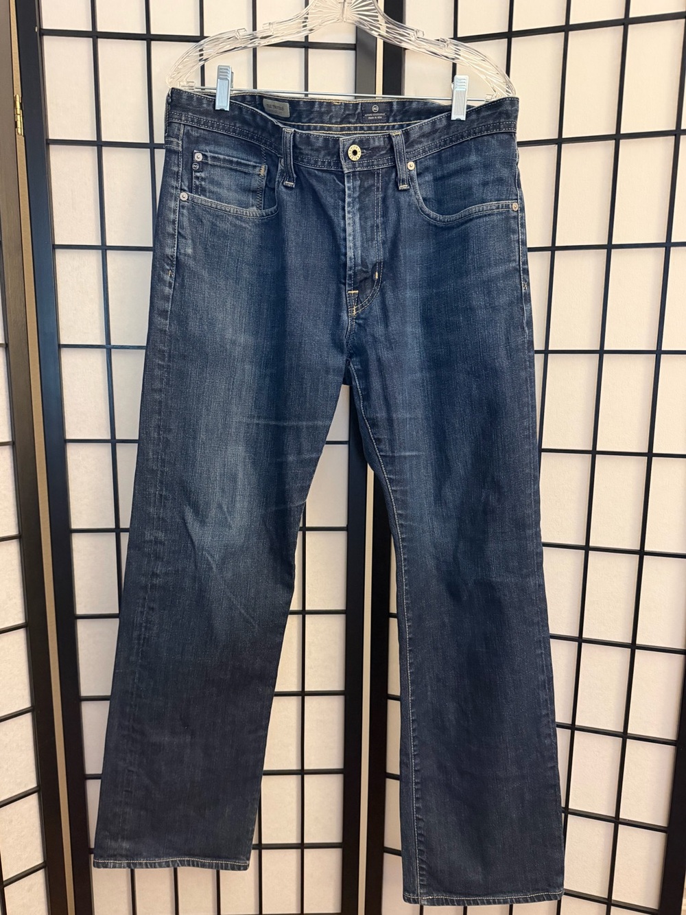 AG Men’s Protégé Straight Leg Jeans – Size 34x30 Altered